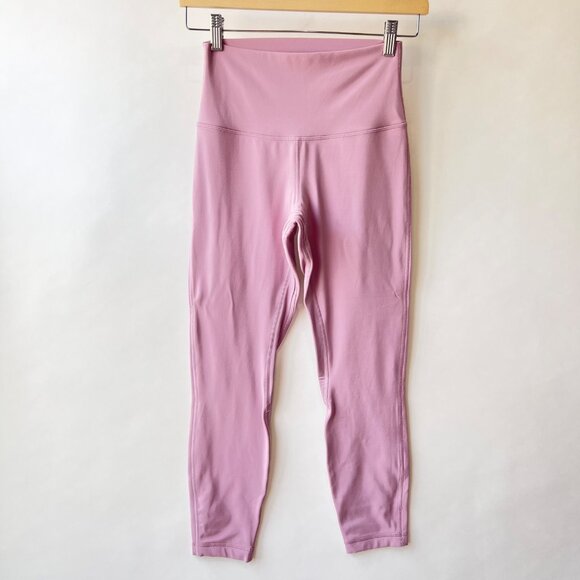 Lululemon Align High-Rise Pant 25” , pink peony, Size 6 J196 - Picture 3 of 7